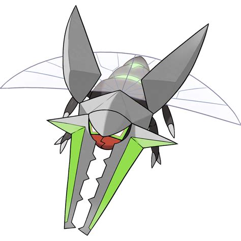 Vikavolt is a Bug / Electric type Pokémon introduced in Generation 7. Vikavolt is like a fortress that zooms through the forest, firing a beam of electricity from its mouth. Its huge jaws control the electricity it blasts out. Vikavolt is adept at acrobatic flight maneuvers like tailspins and sharp turns. 